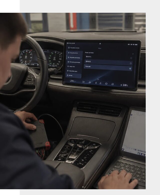 Русификация автомобиля BYD HAN для эксплуатации в Муре